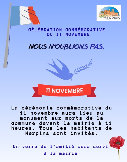 Célébration commémorative du 11 novembre