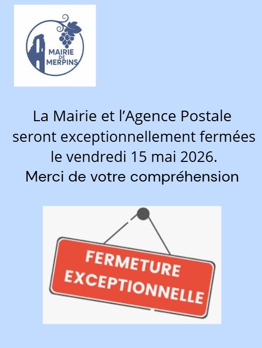 Fermeture exceptionnelle