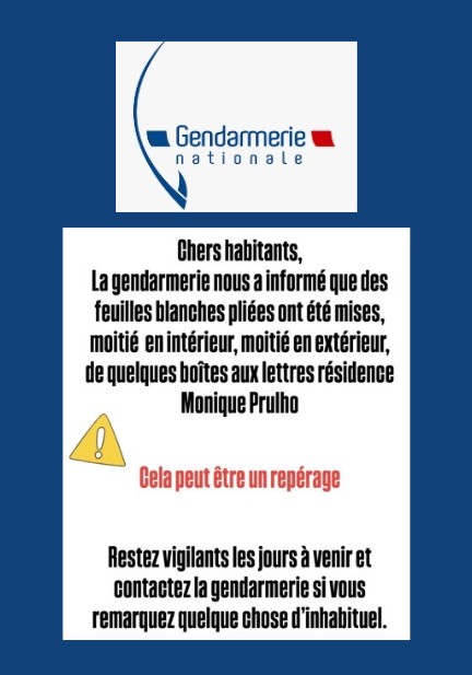 Alerte Gendarmerie