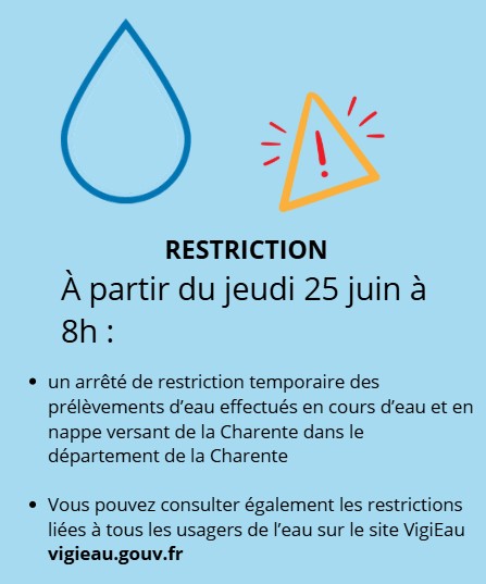 Arrêté sur le prélèvement d'eau