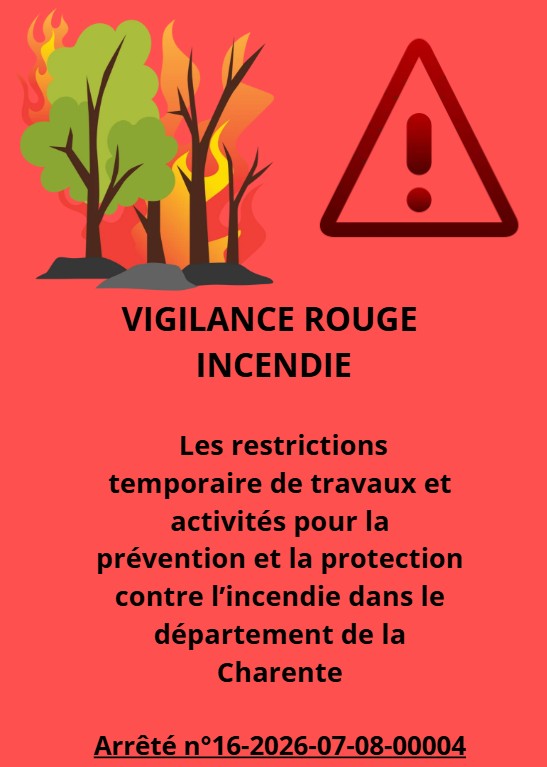 Vigilance Rouge Prévention incendie