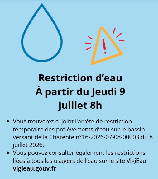 Arrêté sur le prélèvement d'eau