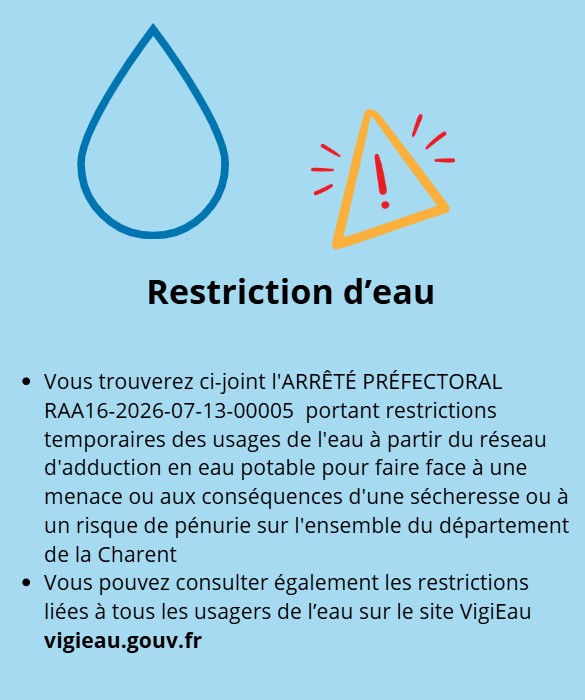 Arrêté sur le prélèvement d'eau