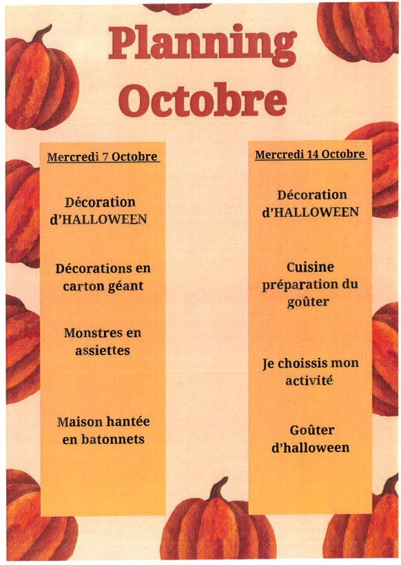 Programme ALSH Octobre 2026